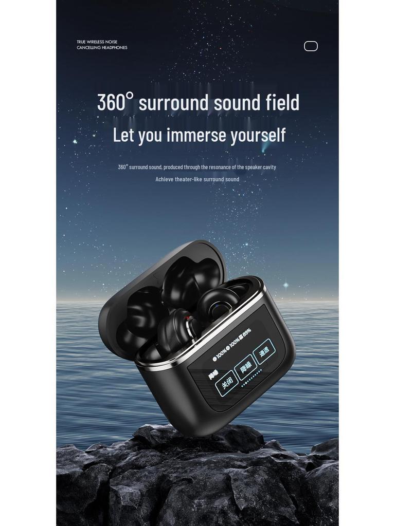 Беспроводные Bluetooth-наушники-вкладыши V8 Display A9pro с AI-переводом и шумоподавлением A10ANC V20