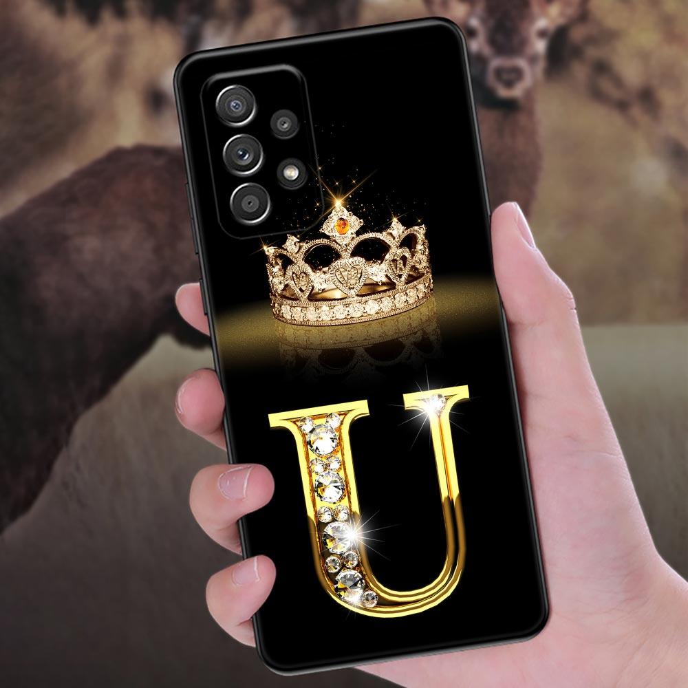 Чехол для телефона с буквами M L E T K J I U для Samsung Galaxy A57 A56 A37 A55 A36 A26 A54 A52 A35 A34 A25 A17 A16 A15 A07 A06 Мягкая накладка