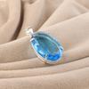Швейцарский голубой топаз драгоценный камень 925 стерлинговое серебро ручная работа праздничный кулон для женщин, кулон с топазом для матери PP-64-9
