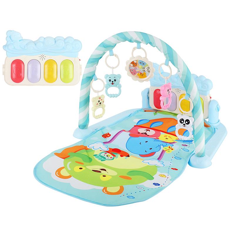 Baby Gym Play Mat with Pedal Piano for 0-12 Months: Early Education & Crawling Toy