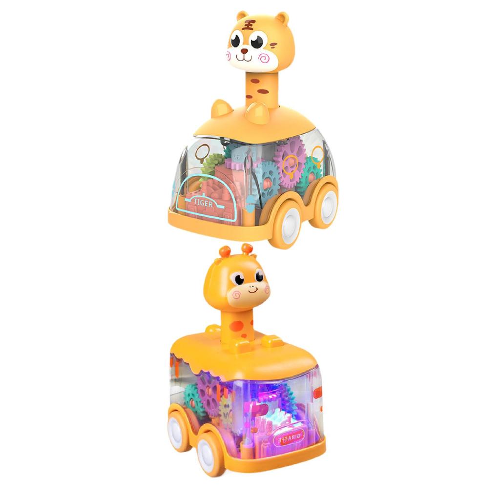 Игрушечная машинка для малыша, Игрушечная машинка-животное для малыша, Нажми и езжай, Для мальчика на день рождения 1 2 3 года