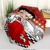 doll Print Automatic Open Close Umbrella, Portable Foldable Umbrella, for Outdoor Commute Camping Trip, Ideal Birthday Gift
