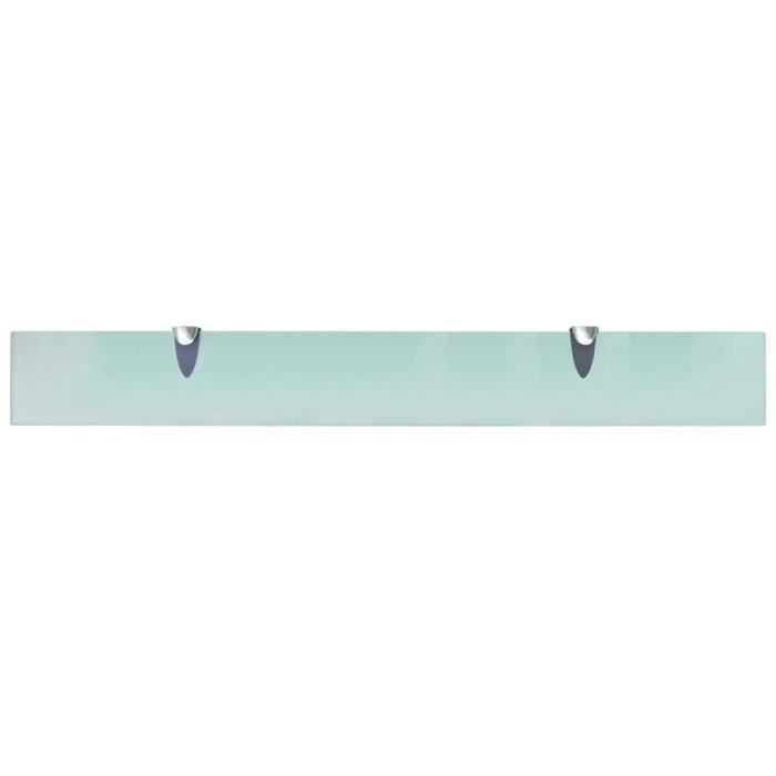 VidaXL Wall Shelves 2 Pcs Glass 80 X 10 Cm 8 Mm