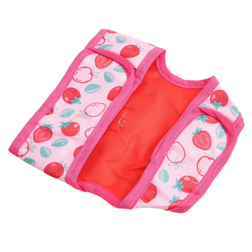 Платье-шлейка для кролика, розовое, с рисунком клубники, крашеное, мягкое, дышащее, поводок для одежды для кролика