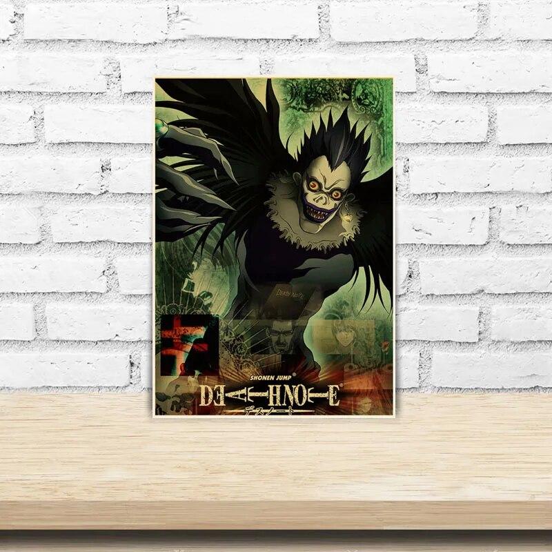 Аниме Тетрадь смерти настенные постеры исследование гостиной домашний декор HD принты фотографии комиксов искусство винтажный плакат бар кафе наклейки на стену