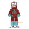 Капитан Марвел Минифигурки Супергерои Аутридер Железный Человек MK50 MK1 MK5 MK85 MK41 Строительные блоки Модель Кирпичи Наборы Игрушки для детей WM6055