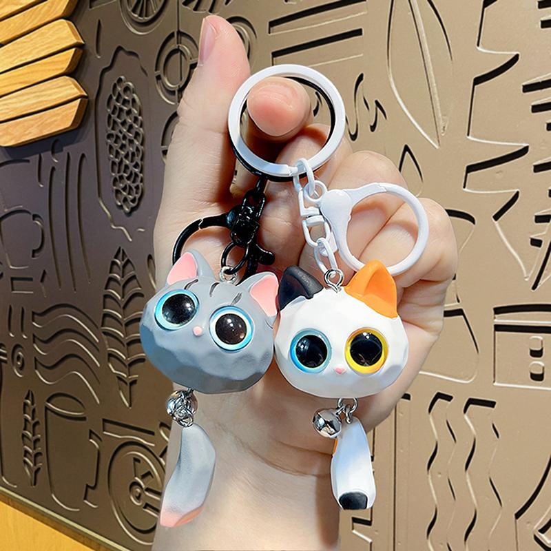 2024New Creativity Cat Keyrings Kawaii Adorable Bag Pendant For Accessories Backpack Phone Wallet Halloween Christmas Gift
