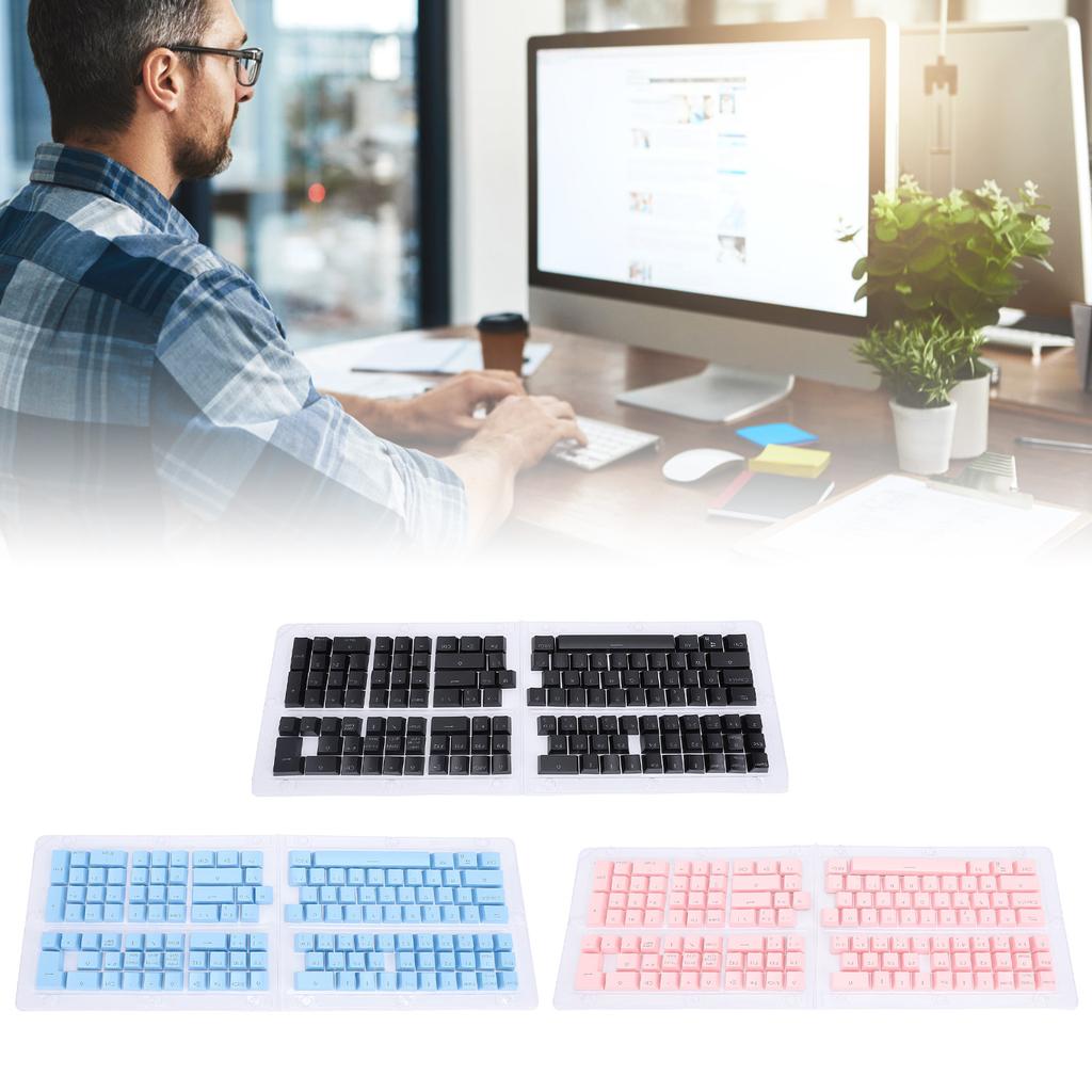 132 Keys French Keyboard Keycaps Minimalist Mechanical Keyboard Keycaps for 61 64 68 84 87 96 98 100