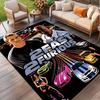 Fast & Furious Print Rug, Washable Floor Carpet, For Entryway Dorm Laundry Room Office Study, Home Decor Birthday Christmas Gift