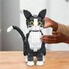 801 pieces of animal smoking cartoon cat building blocks toy. With a cute anime style, suitable for boys and adults. Educational and entertaining.