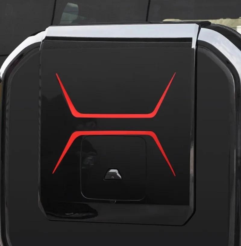 AAXX1 Чехол для запасного колеса автомобиля Предупреждающая наклейка Подходит для Jetour Traveller T2 2023 2024 2025 Аксессуары: Светящаяся наклейка с буквами на решетку автомобиля