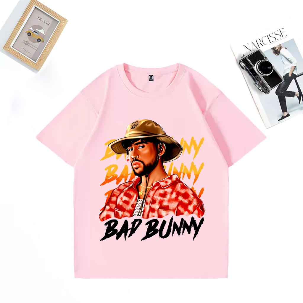 Hot Sale Bad Bunny Graphics T Shirt Men Women Summer Vintage High Quality T-shirt Cotton Unisex Short Sleeve Hip Hop T-shirts