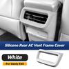 For Geely EX5 Galaxy E5 2024 2025 2026 Car Rear Seat Air Conditioner Outlet Frame Cover Silicone Rear AC Vent Sticker Decoration