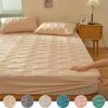 Soy Fibre Quilted Thicken Bedding Mattress Cover Bed Protector Cover Fitted Sheet Bedspread Sheets No Pillowcase