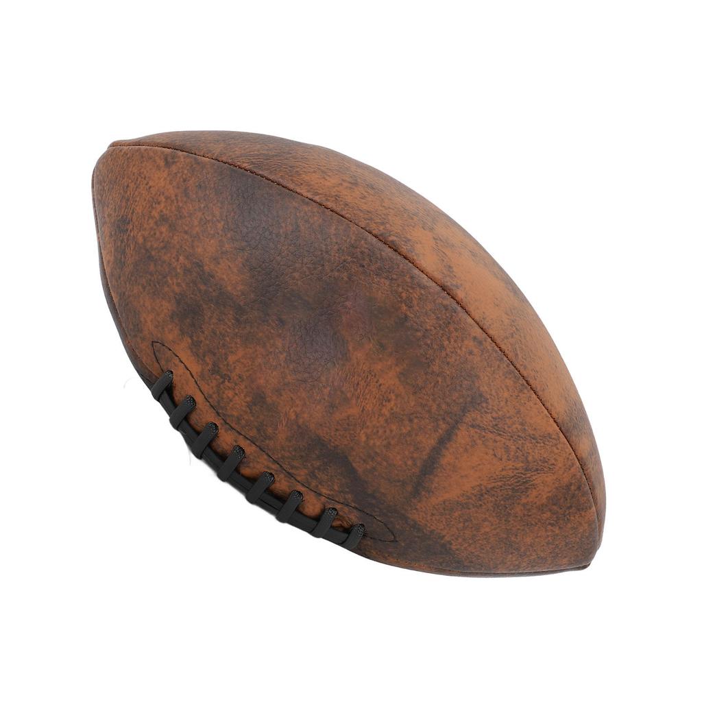 Training Football Size 9 Rugby Ball PU Comfortable Grip Vintage Design Durable Sports Football for Game Match