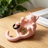 3D-печатный sculpted черный кот поднос милый котенок ювелирные изделия безделушка блюдце с полым животом настольный декоративный держатель для колец для сережек браслетов ожерелий