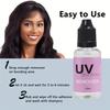 UV Hair Extension Kit: 30g Fast-Curing Glue + 30ml Remover & Eye Shields | Waterproof Seamless Bonds | Complete Salon & Home System