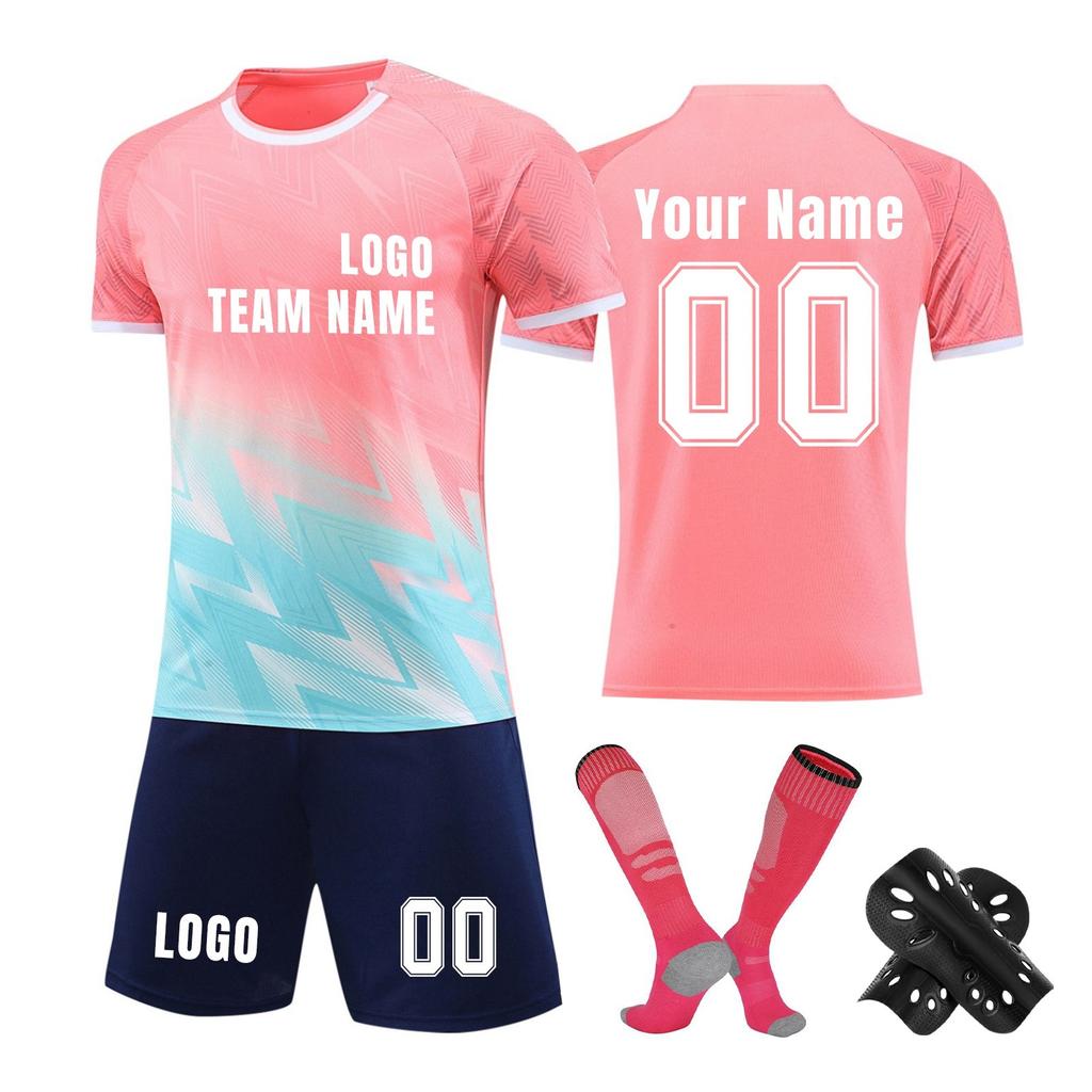 Комплект персонализированных рубашек для мужчин и девочек с именем и номером, футбольные майки на заказ для мальчиков, тренировочный костюм