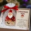 Little Pocket Christmas Hug Cute Mini Resin Santa Claus Ornaments with Encouragement