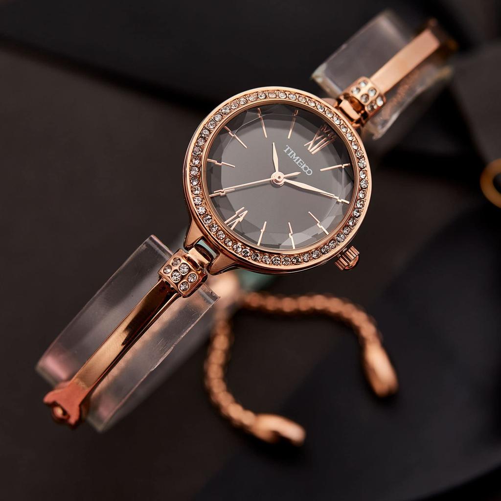 Time100 женские модные часы с браслетом из многогранного стекла, свободно регулируемый ремешок, японский кварцевый 30-метровый водонепроницаемый женский ремешок (зеленый)