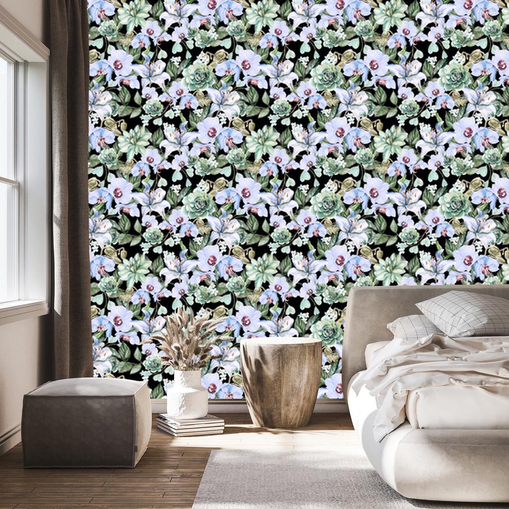 Wallpaper Plants nature orchid for living room and bedroom 50x1000