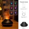 Volcanic Aroma Diffuser Essential Oil Lamp 130ml USB Portable Air Humidifier with 6 Color Flame Night Light