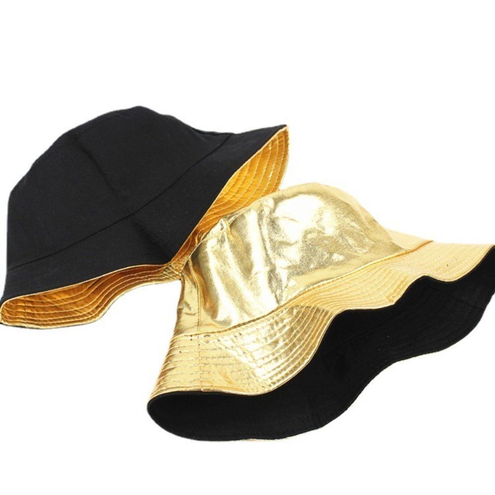 Reversible Sun Hat Solid Color Bucket Cap Fashion Fisherman Hat Men