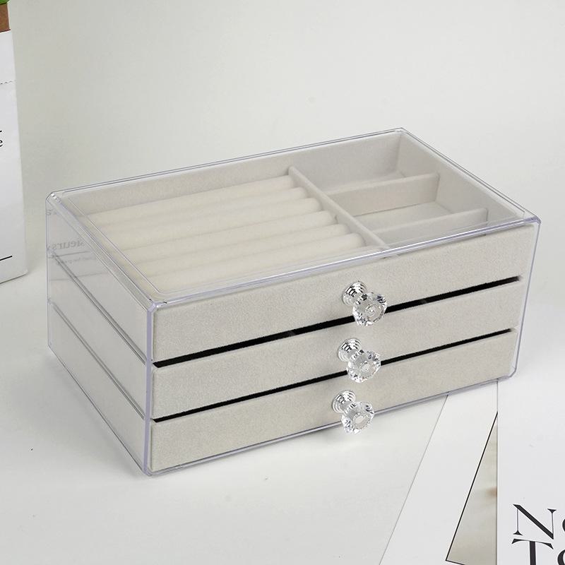 Acrylic Drawer Jewelry Storage Box for Earrings, Rings, Necklaces, Bracelets & Accessories