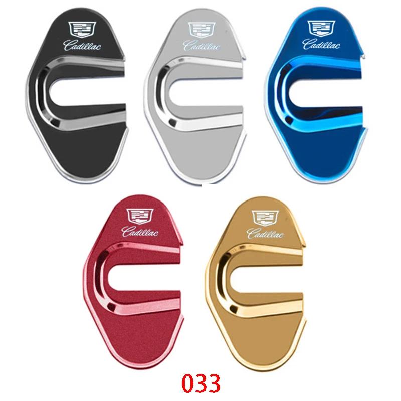 Car Decoration 4pcs Door Lock Cover Case for Cadillac CTS CT4 CT5 CT6 XT4 XT5 XT6 Metal Auto Exterior Accessories