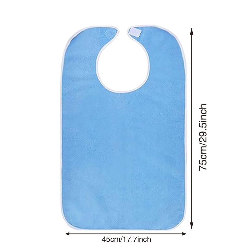 Pocket Style Elderly Bib Waterproof Saliva Towel Adult Bibs  Feeding Nursing