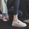 Корейская версия Ins Single Shoes Повседневная обувь Женская обувь для девочек Дышащая кожаная белая обувь для женщин