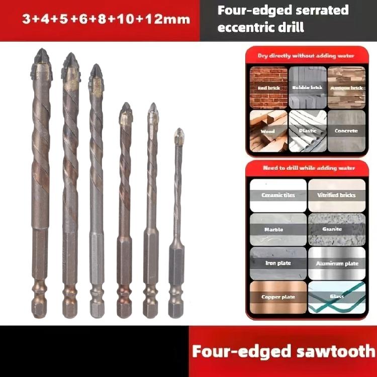 Industrial Strength Eccentric Drill Bit Set Eccentric Twist Drill Bit For Effortlessly Drilling Tapping In Toughly Materials