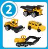 [PACZA][5] Car Track Construction Site Car + 3 Metal Construction Vehicles Z834