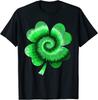 Irish Shamrock Tie Dye Happy St Patrick's Day Design Unisex T-shirt