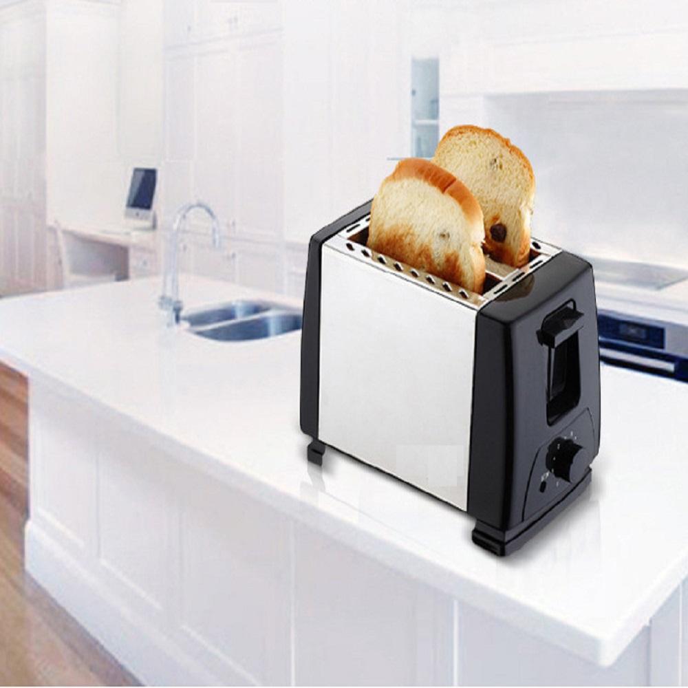 Тостер с двумя широкими прорезями, 6 режимов, Черный
