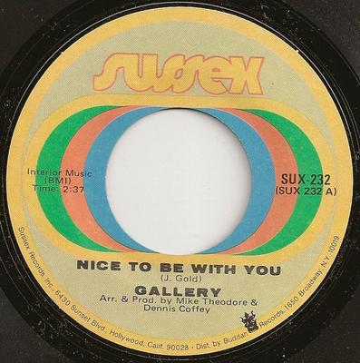 Галерея 7-дюймовых пластинок - Nice To Be With You SUX232 Sussex 1972 US Rock Б/у