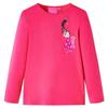 Kids' Long-sleeved T-shirt Bright Pink 92/104/116/128/140