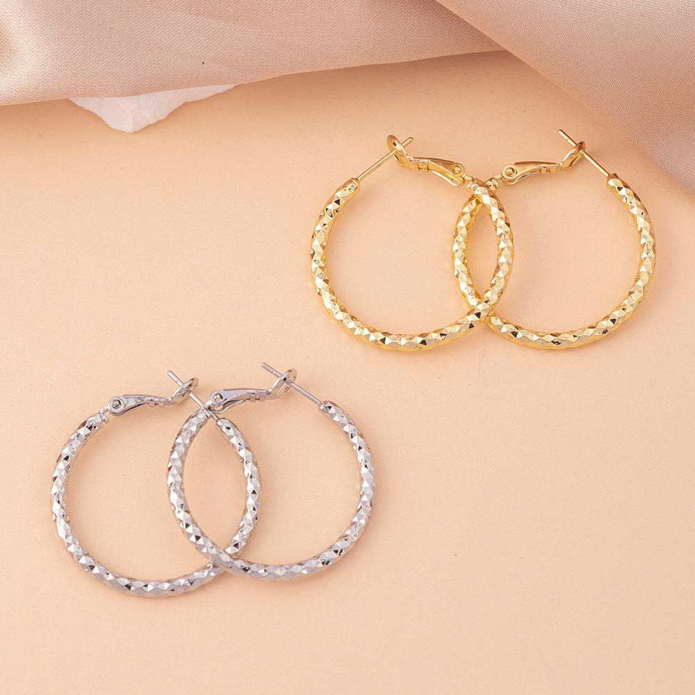 Серьги: Преувеличенный крутой стиль - Роскошные универсальные серьги-кольца высокого класса, простые и нишевые.