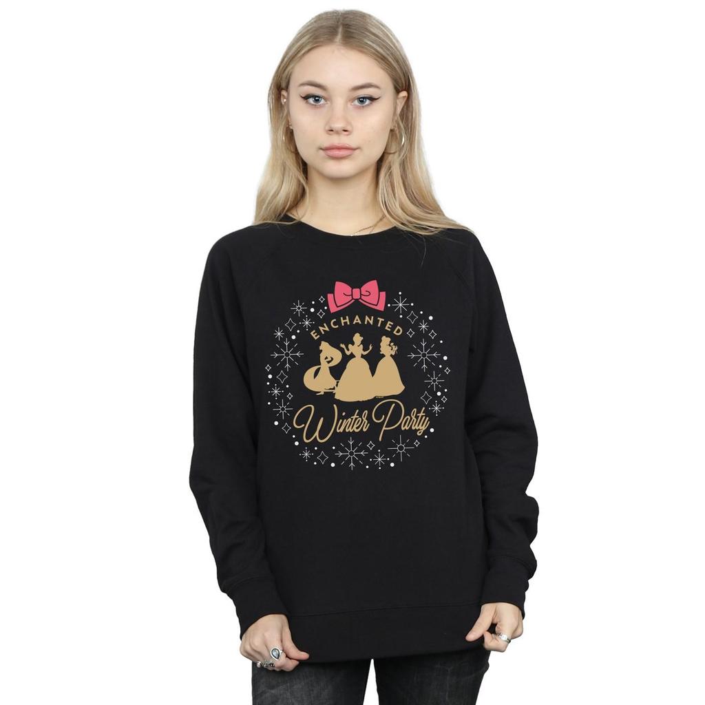 Disney Womens/Ladies Princess Enchanted Winter Party Sweatshirt