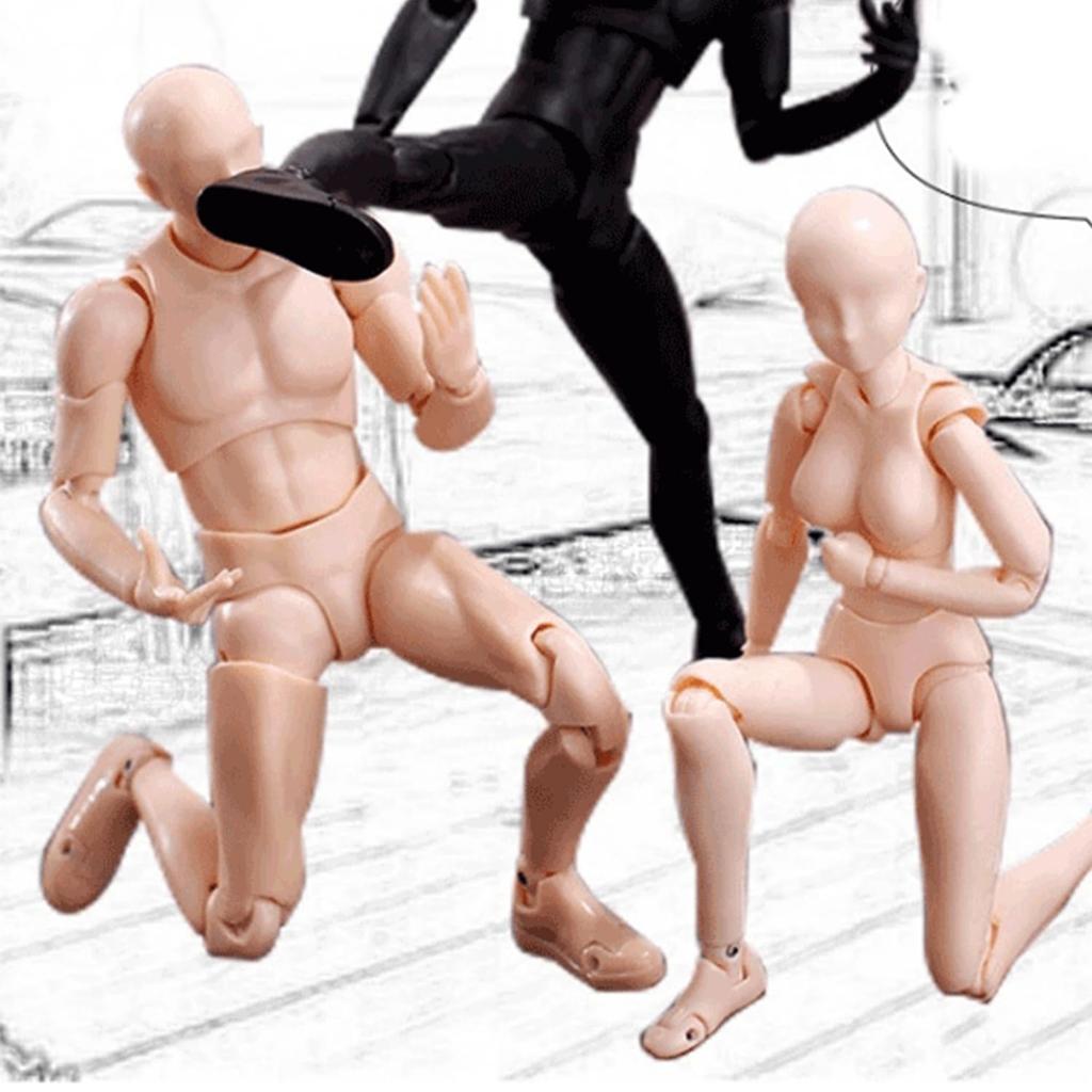 Huijokf Drawing Model Drawing Doll Body Cartoon Model Doll Male and Female Drawing Mannequin Figure Model Model Drawing Model Doll 112 Props with