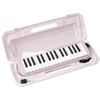 RiZKiZ Melodica 32 Keys Can Be Used In the for Tabletop and Standing with a Holding and Name Sticker Space [Pastel Pink] Classroom, Use, Mouthpiece,