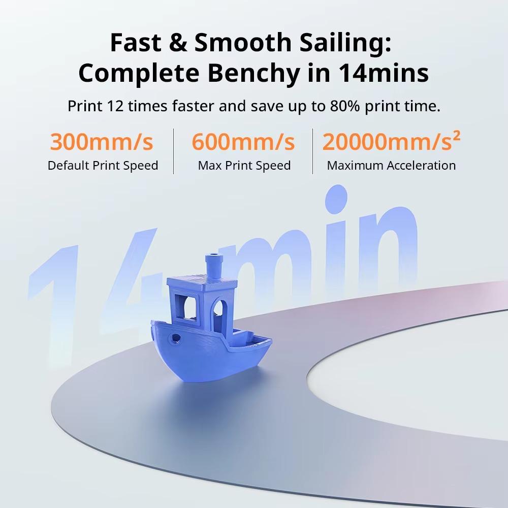 ANYCUBIC Kobra 4/Kobra 4 Combo 3D-принтер FDM для многоцветной печати от 1 до 8 цветов с максимальной скоростью печати 600 мм/с