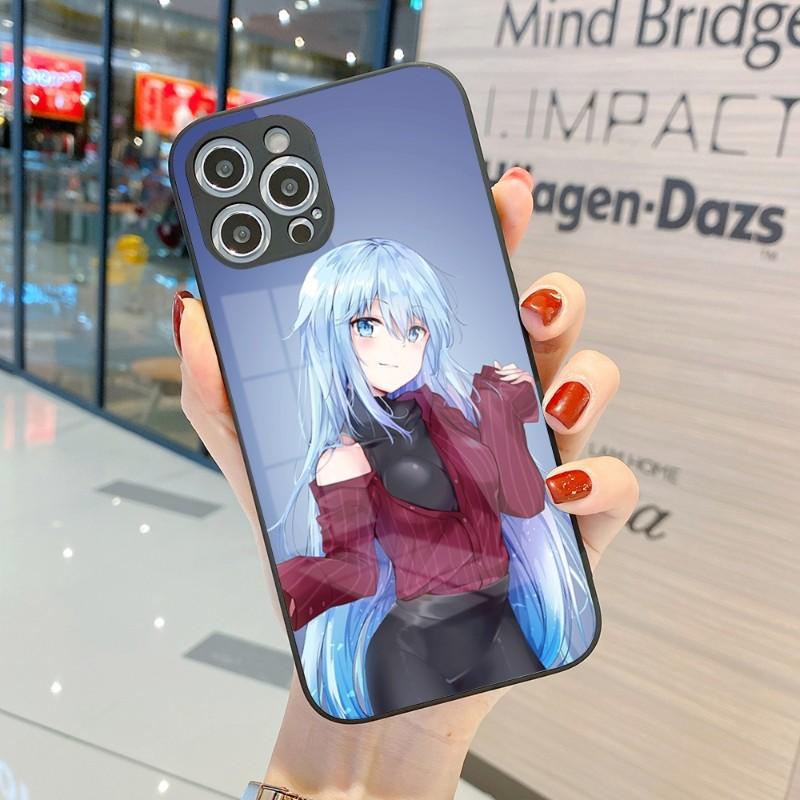 Милый чехол для телефона Konosuba Anime Girl для IPhone 14 13 12 11 Pro Max X XR XS 8 7 Plus, цветной чехол для телефона из жидкого стекла