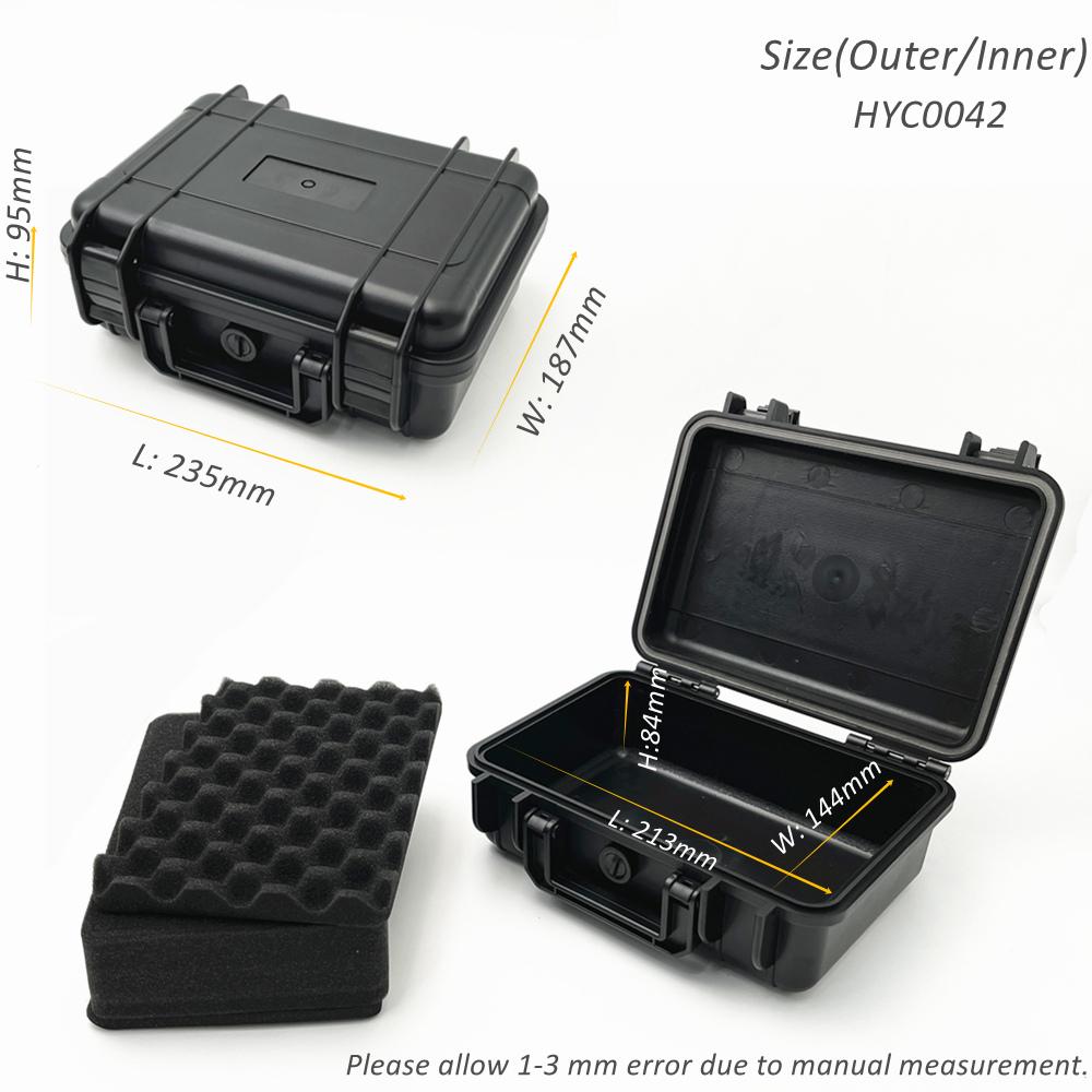 Твердый водонепроницаемый АБС-пластик, защитный чехол для инструментов, коробка для кемпинга, путешествия, чехол для хранения автомобильного комплекта, герметичный чехол для защитного оборудования с пеной