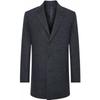 HAZZYS Men's Winter Wool Blend Commuter Overcoat