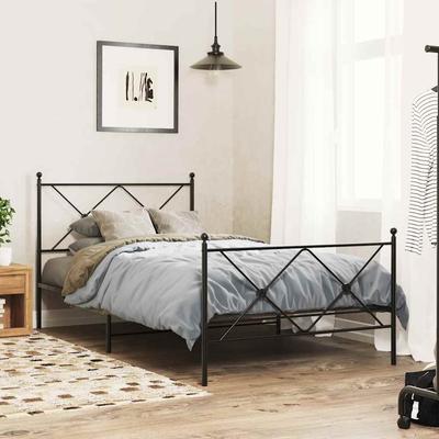 Replacement Headboard Metal Black 100 Cm