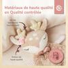 Jouet pour bébé - bieco - peluche chevreuil ella - doudou plat - 36x28x3 cm - mixte