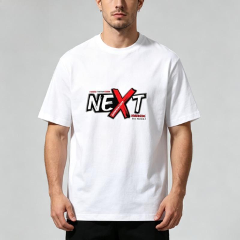 Unisex Cotton Tee Next Generation Graffiti Print O Neck Short Sleeve Streetwear Male Soft Daily Casual Graphic Top