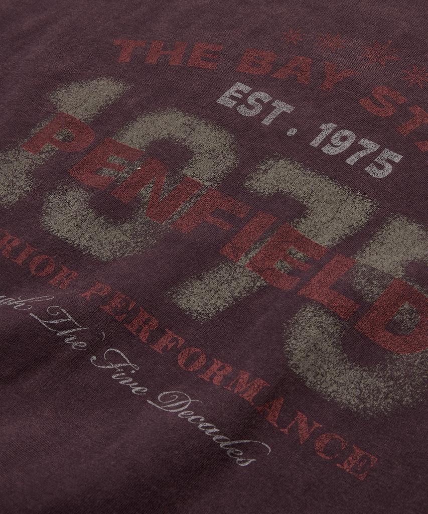 PENFIELD 1975 Футболка с принтом Background Фиолетовая_Fs2Kt67U