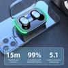 НОВЫЕ Bluetooth-наушники, беспроводные наушники Tws, стереогарнитура, бас-музыка, водонепроницаемые спортивные шумовые HD-микрофон для смартфона